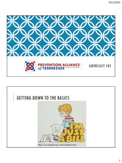 Advocacy 101 - Sumner County Anti