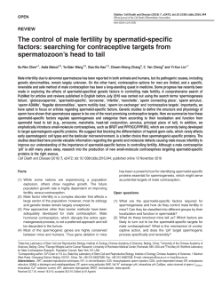 The control of male fertility by spermatid-specific factors