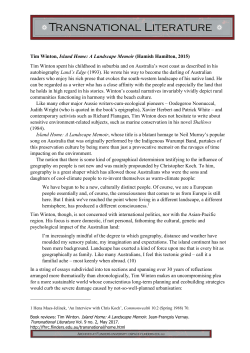 Tim Winton, Island Home: A Landscape Memoir (Hamish Hamilton