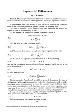 Exponential Differences