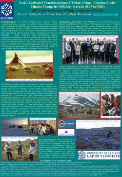 Social-Ecological Transformations: HUMan