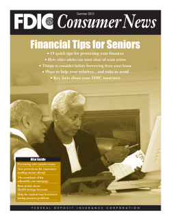 Financial Tips for Seniors