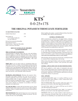 the original potassium thiosulfate fertilizer