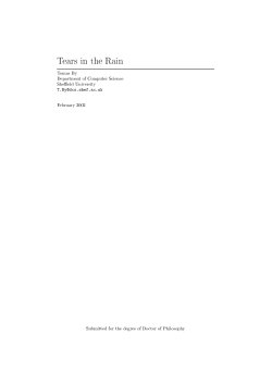 Tears in the Rain - Natural Language Processing Group