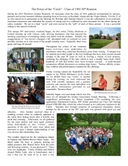 The Power of the &ldquo;Circle&rdquo; - Class of 1965 50th Reunion