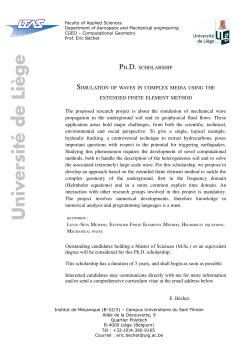 The proposed research project is about the simulation of mechanical