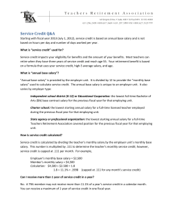 examples. - Teachers Retirement Association