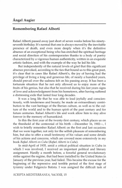 Angel Augier Remembering Rafael Alberti