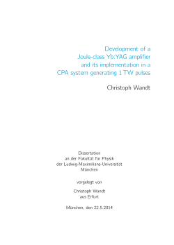 Development of a Joule-class Yb:YAG amplifier and its