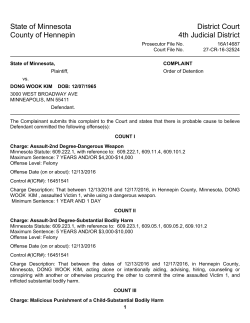 Dong Kim Criminal Complaint