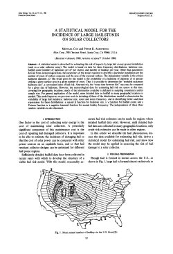 A STATISTICAL MODEL FOR THE INCIDENCE OF LARGE
