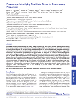 Phenoscape: Identifying Candidate Genes for Evolutionary