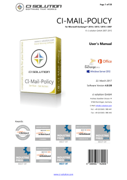 ci-mail-policy - ci solution GmbH