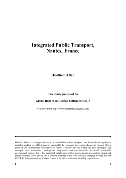 Integrated Public Transport, Nantes, France - UN