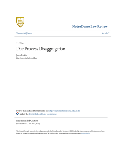 Due Process Disaggregation