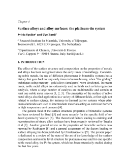 Surface alloys and alloy surfaces: the platinum
