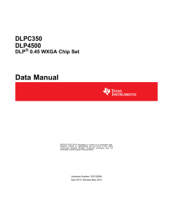 DLP&reg; 0.45 WXGA Chipset (Rev. A)