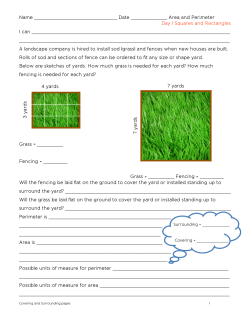 Area and Perimeter Notes