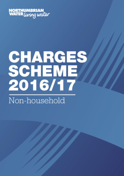 Charges scheme 2016/17