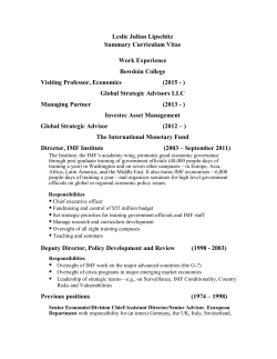 Leslie Julian Lipschitz Summary Curriculum