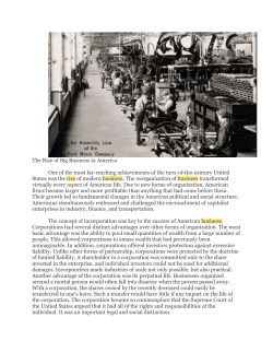 Rise of Big Business in America