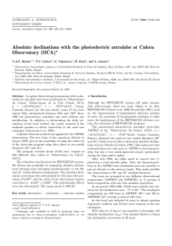 Absolute declinations with the photoelectric astrolabe at Calern