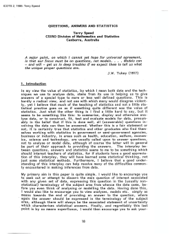 Questions, Answers and Statistics - International Association for