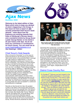 Ajax News - Ajax Sea Scouts
