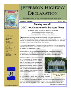2017 JHA Conference in - Jefferson Highway Association