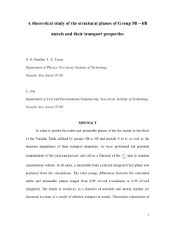 A theoretical study of the structural phases of Group 5B &oelig; 6B