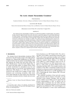 The Arctic&ndash;Atlantic Thermohaline Circulation