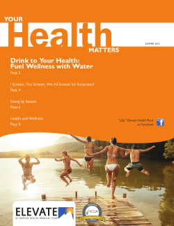Health Matters: Summer 2016