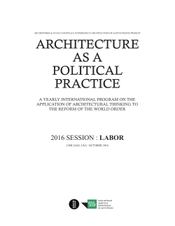 architecture as a political practice
