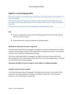 English as a second language policy