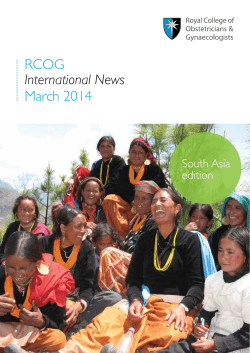 RCOG International News March 2014
