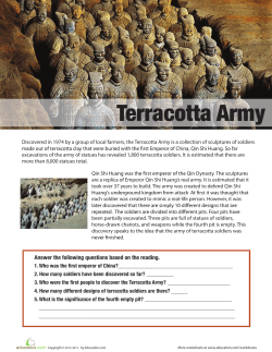 Terra Cotta Warrior article