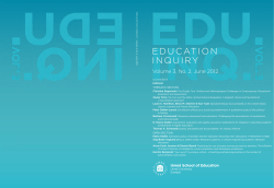 EDUCATION INQUIRY