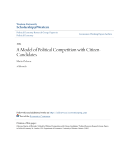 A Model of Political Competition with Citizen