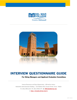 interview questionnaire guide