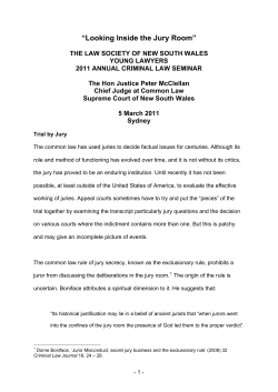 Looking Inside the Jury Room