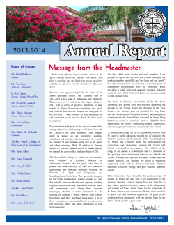 2013-14 Annual Report.psf - St. James Episcopal School