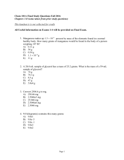 Chapters 1 - 8 Study Questions