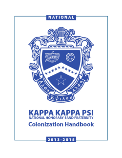 KKPsi Colonization Handbook