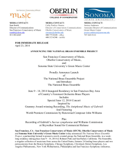 San Francisco Conservatory of Music, Oberlin Conservatory of