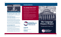 The Campaign Finance Project