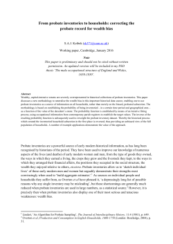 a fuller downloadable report - The Cambridge Group for the History