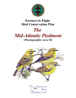 The Mid-Atlantic Piedmont