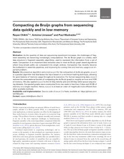 Compacting de Bruijn graphs from sequencing