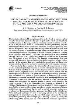 Fe, Ti, Al AND Cr IN A PNEUMOCONIOSIS DA