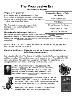 The Progressive Era